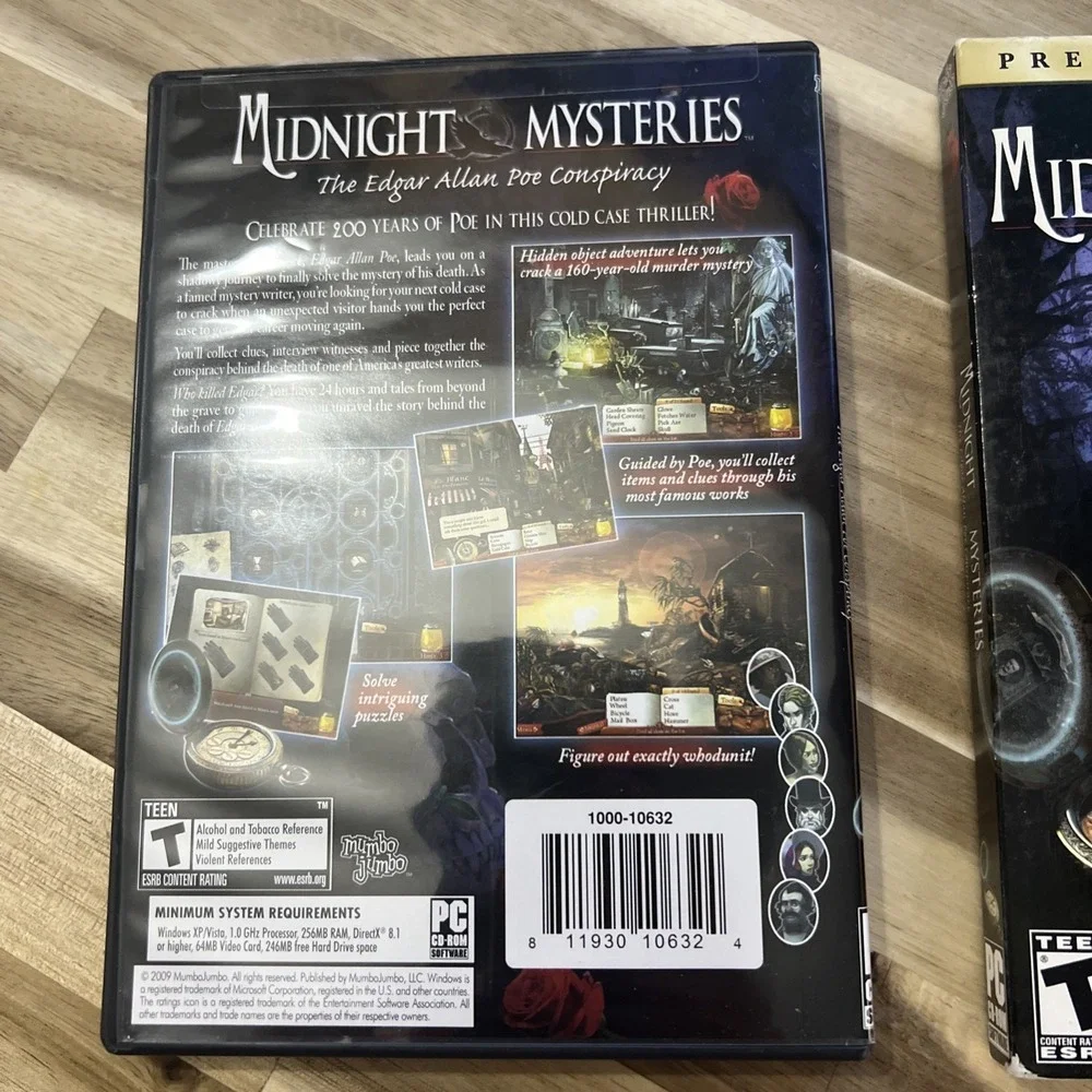 Midnight Mysteries: The Edgar Allan Poe Conspiracy (PC, 2009)